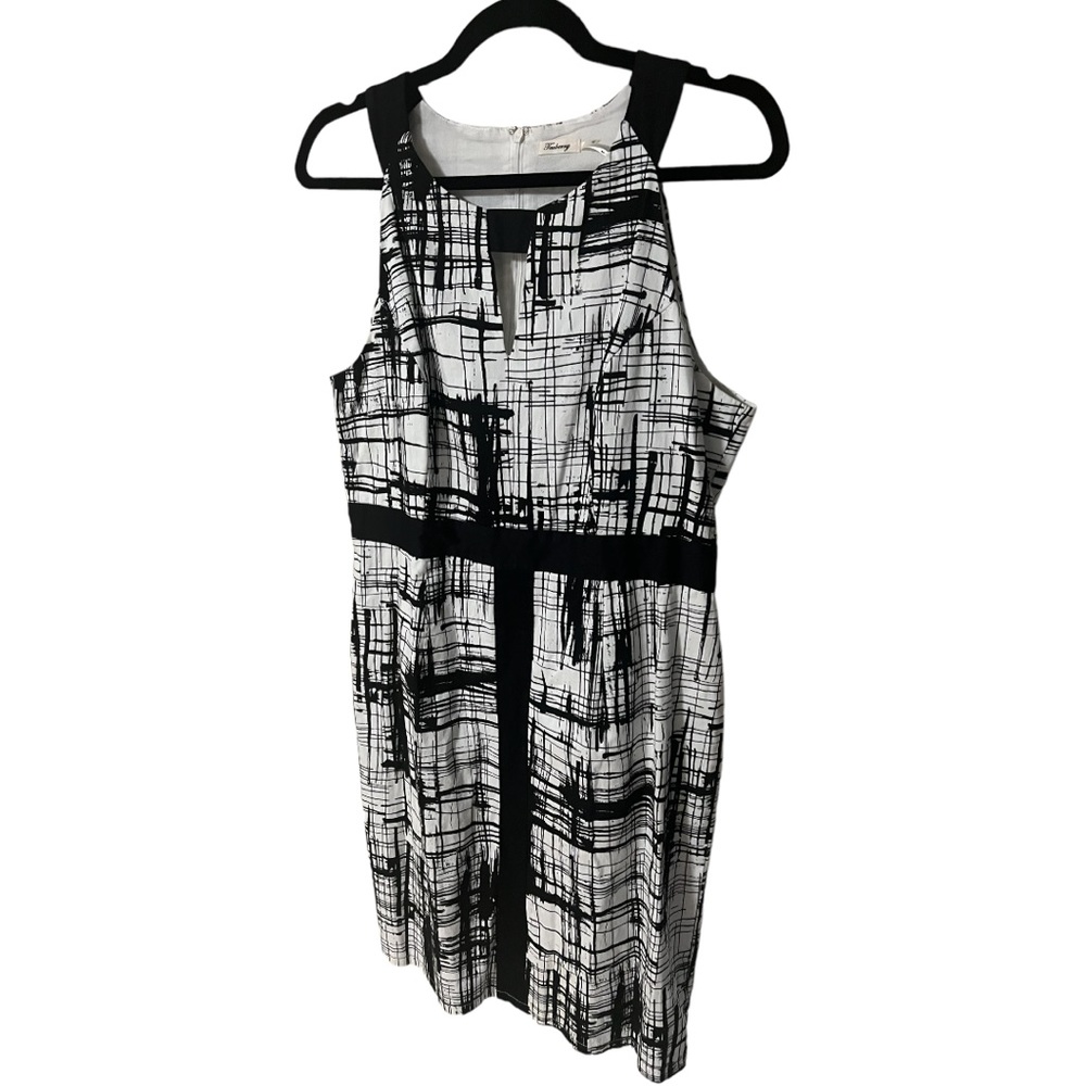 🟢 Teaberry Black and White Dress